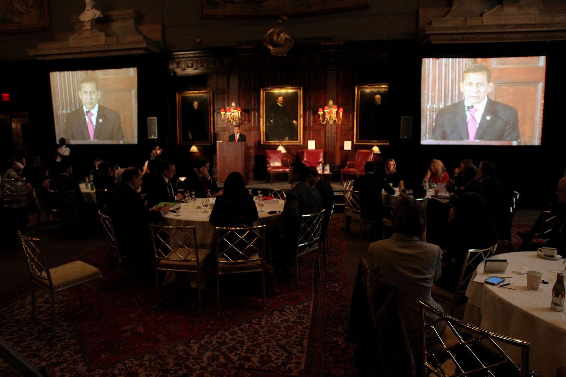 Presidente Humala asistió a cena de trabajo organizada por el “Business Council for International Understanding” en Nueva York Foto: ANDINA/Prensa Presidencia