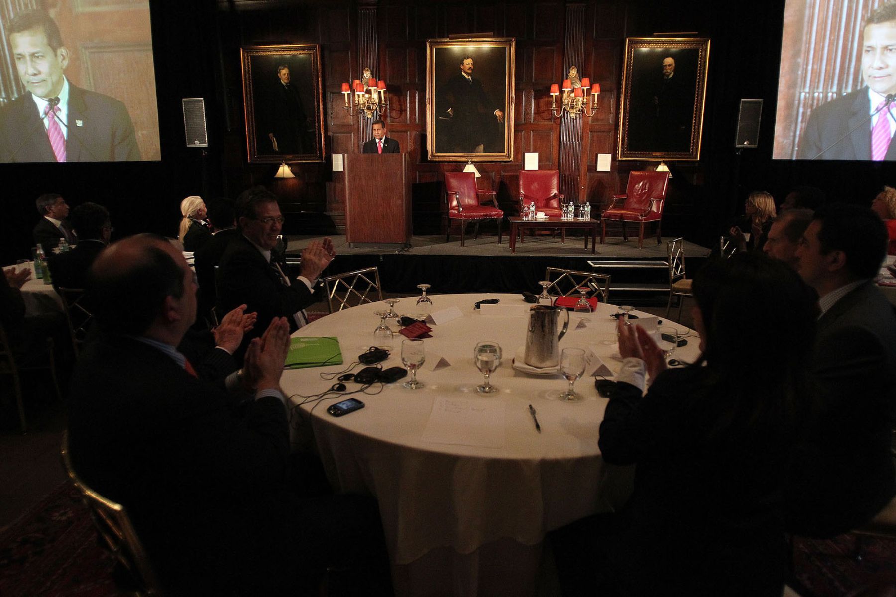 Presidente Humala asistió a cena de trabajo organizada por el “Business Council for International Understanding” en Nueva York Foto: ANDINA/Prensa Presidencia