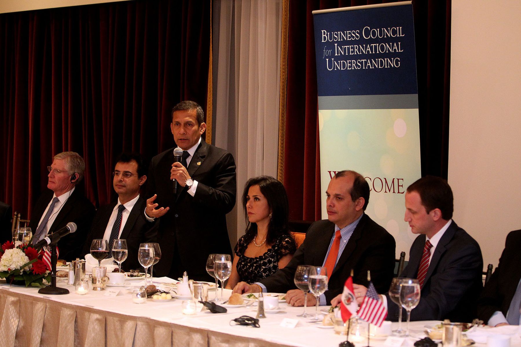 Presidente Humala asistió a cena de trabajo organizada por el “Business Council for International Understanding” en Nueva York Foto: ANDINA/Prensa Presidencia