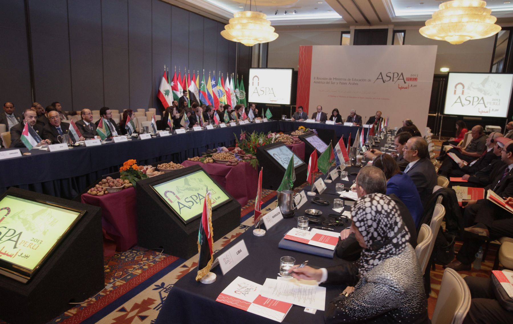 LIMA,PERÚ-OCTUBRE 02.Segunda reunión de Ministros de Educación de América del Sur y Países Árabes- ASPA realizado en Lima.
Foto: ANDINA/archivo
