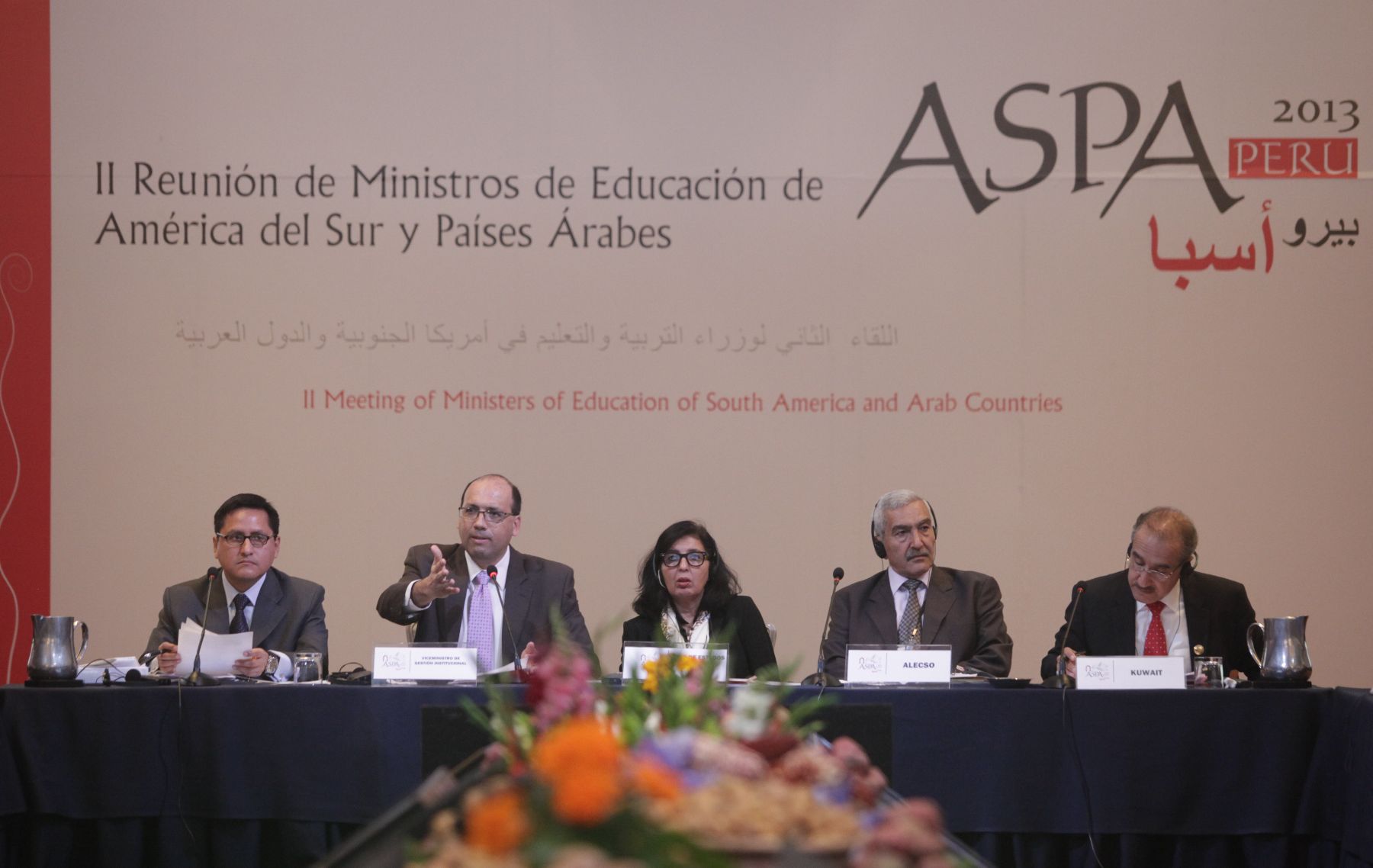 LIMA,PERÚ–OCTUBRE 2. El Viceministro de Gestión Institucional  del Ministerio de Educación; Fernando Bolaños, inaugura la Segunda reunión de Ministros de Educación de América del Sur y Países Árabes- ASPA realizado en Lima.Foto: ANDINA/archivo.