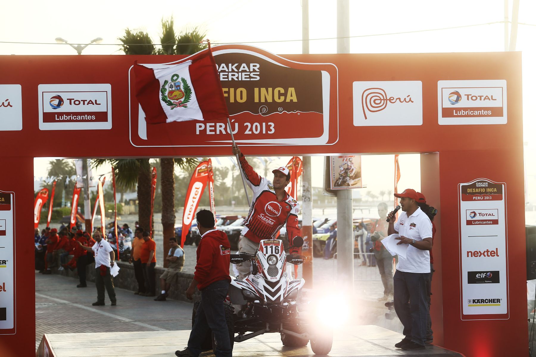 PARACAS,PERÚ,OCTUBRE 03.Partida simbolica del   Dakar Series Desafio Inca 2013.Foto: ANDINA/Jack Ramón