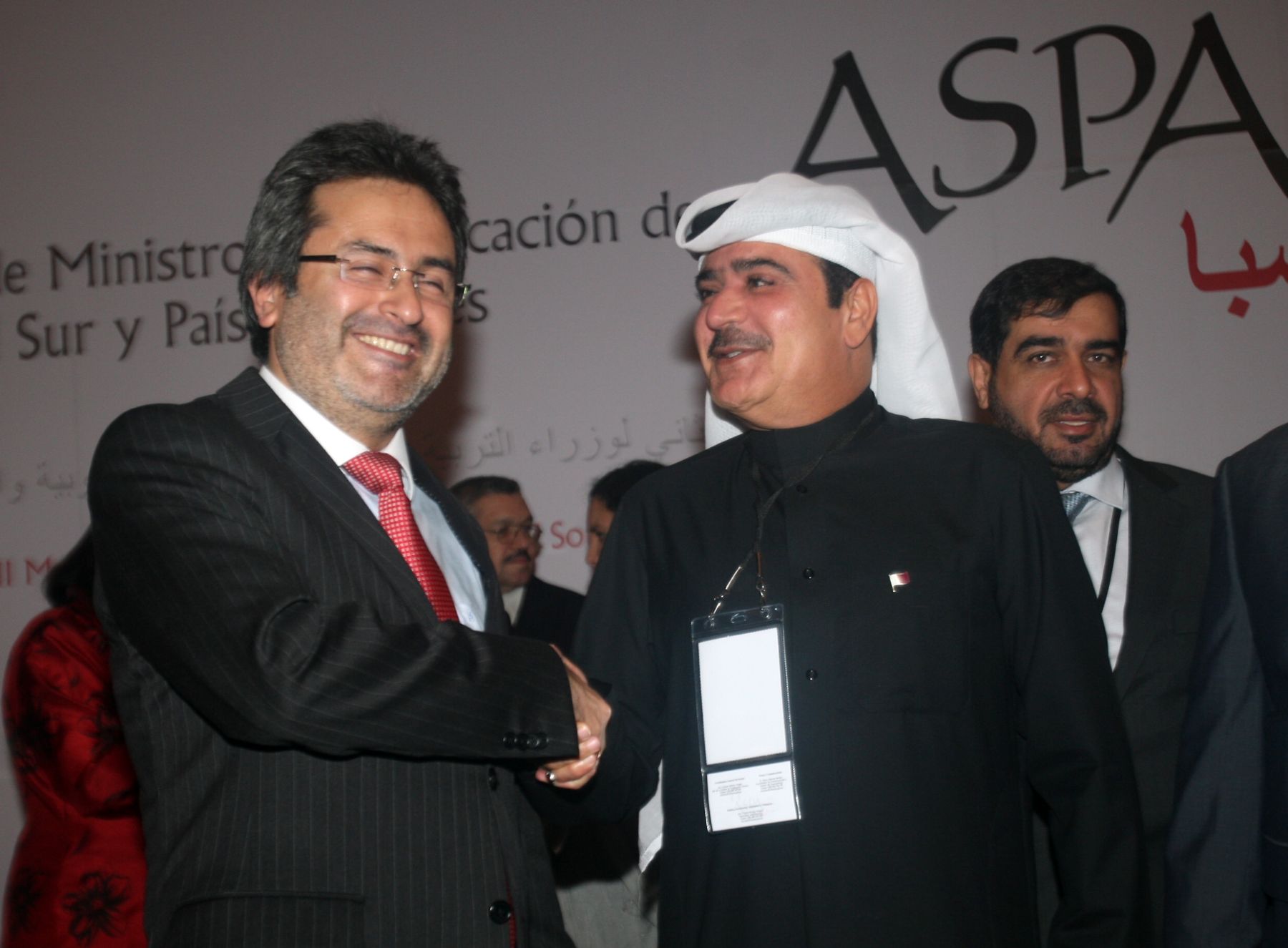 LIMA,PERÚ-04 OCTUBRE.El Primer Ministro Juan Jimenez y la ministra de Educación Patricia Salas clausuran "II Reunion de Ministros de Educacion de America del Sur y Paises Arabes-ASPA".
Foto:ANDINA/Hector Vinces.