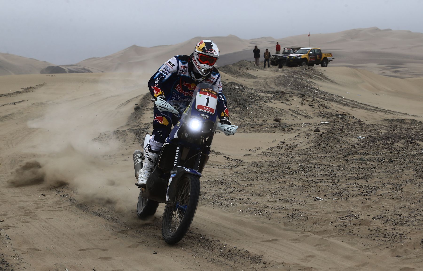 ICA,PERÚ,OCTUBRE 04.Primera etapa del Desafio Inca en la majestuosas dunas de Ica donde los pilotos han debido superar los dos especiales programados sumando un total de 308 kilómetros cronometrados.Foto: ANDINA/Jack Ramón