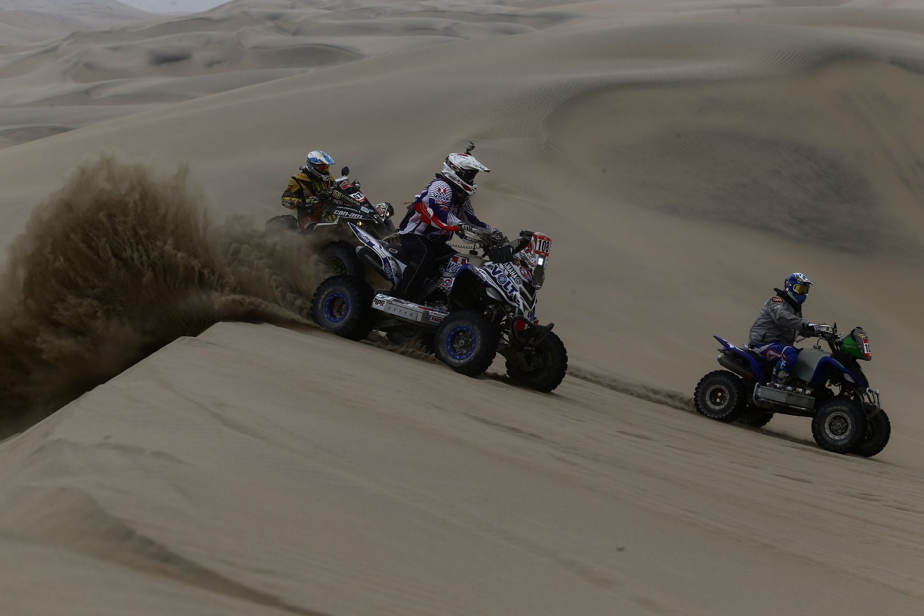 ICA,PERÚ,OCTUBRE 04.Primera etapa del Desafio Inca en la majestuosas dunas de Ica donde los pilotos han debido superar los dos especiales programados sumando un total de 308 kilómetros cronometrados.Foto: ANDINA/Jack Ramón
