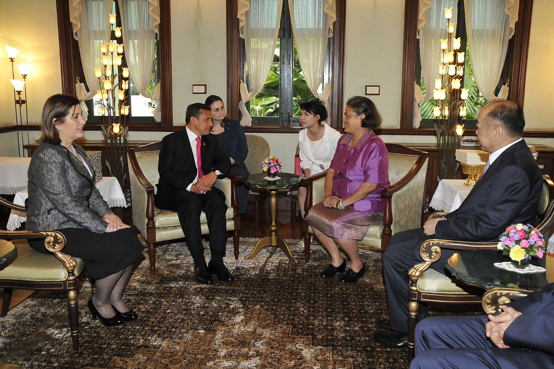 BANGKOK,TAILANDIA-OCTUBRE 05. Presidente Ollanta Humala Tasso en   audiencia con la princesa Maha Chakri Sirindhorn de Tailandia.
Foto:Andina/Prensa Presidencia