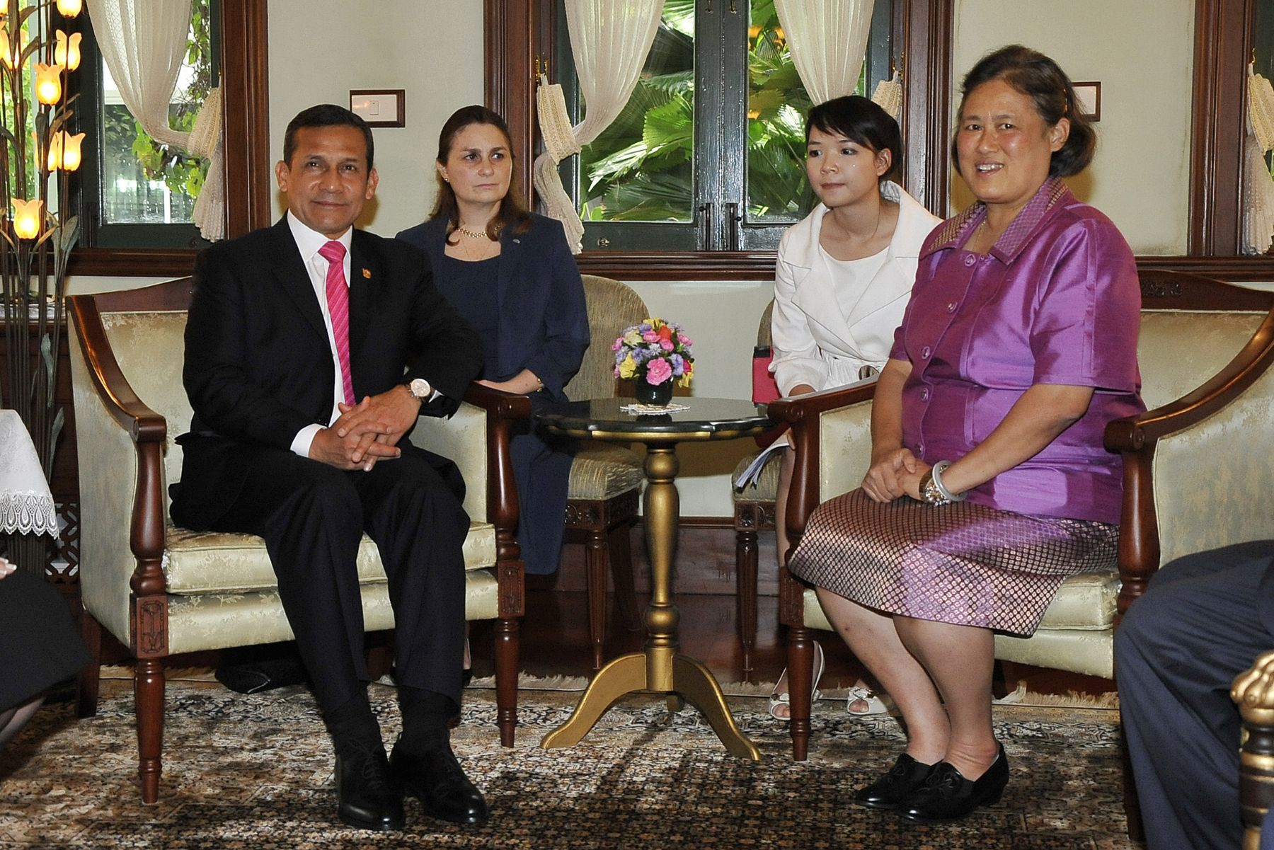 BANGKOK,TAILANDIA-OCTUBRE 05. Presidente Ollanta Humala Tasso en   audiencia con la princesa Maha Chakri Sirindhorn de Tailandia.
Foto:Andina/Prensa Presidencia