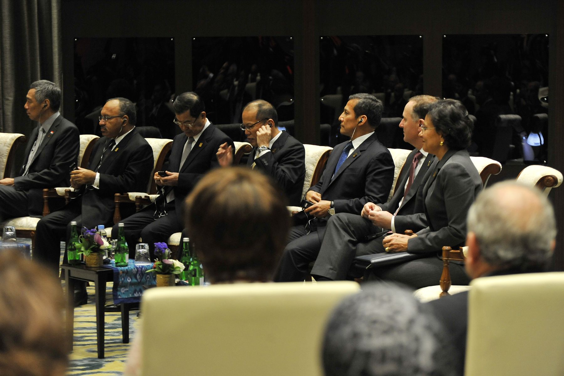 BALI,INDONESIA-OCTUBRE 06. Presidente Ollanta Humala participó en el inicio del diálogo de los dignatarios de APEC con los miembros de ABAC (Consejo Consultivo Económico de la Cumbre.
)Foto: ANDINA/Prensa Presidencia