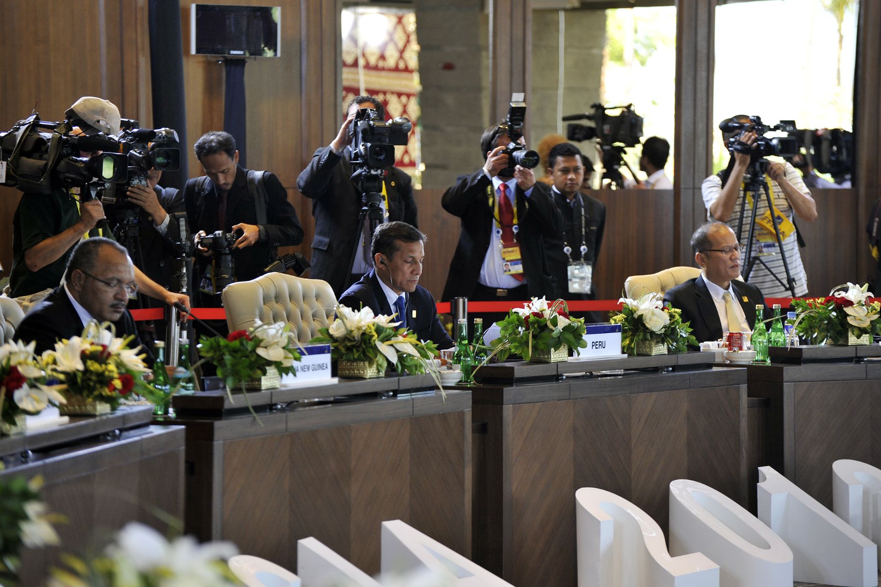 BALI,INDONESIA.OCTUBRE 07.  Jefe de Estado asiste al primer retiro de líderes participantes de la Cumbre del Foro APEC 2013 en  Bali (Indonesia).
Foto:Andina/Prensa Presidencia