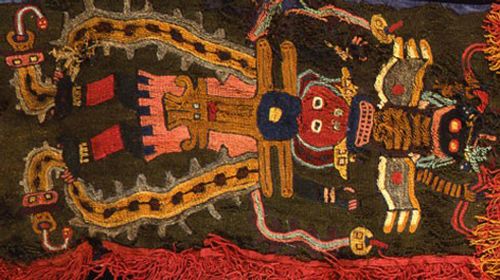 One of the ancient Paracas textiles to be returned by Sweden.