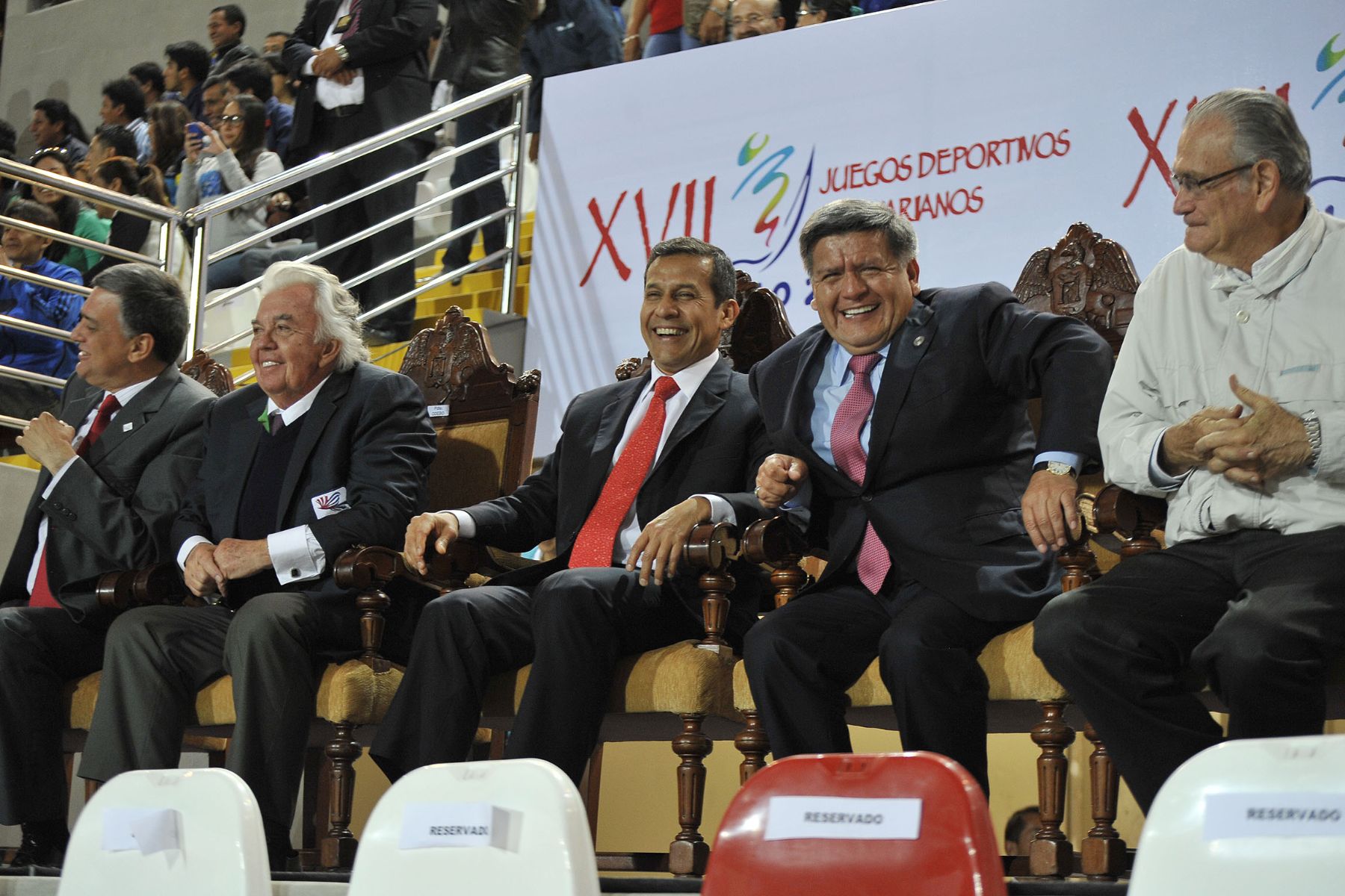 TRUJILLO. 16 DE NOVIEMBRE. Presidente de la República, Ollanta Humala Tasso, participó en la ceremonia de inauguración de los XVII Juegos Deportivos Bolivarianos Trujillo 2013. Foto: ANDINA/Prensa Presidencia