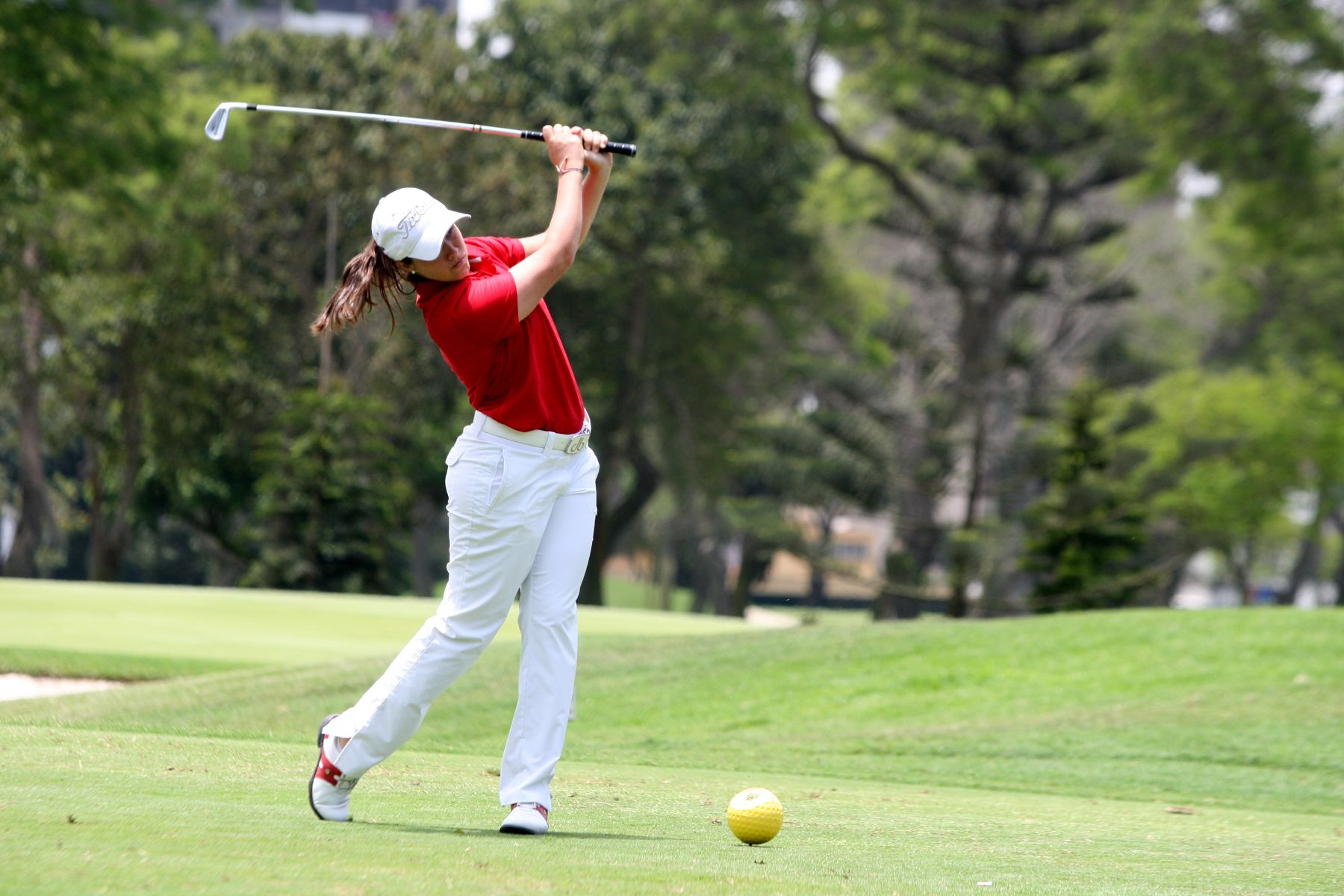 LIMA,PERÚ-19 DE NOVIEMBRE.Competencia de Golf de  Bolivarianos 2013.Foto:ANDINA/Hector Vinces.