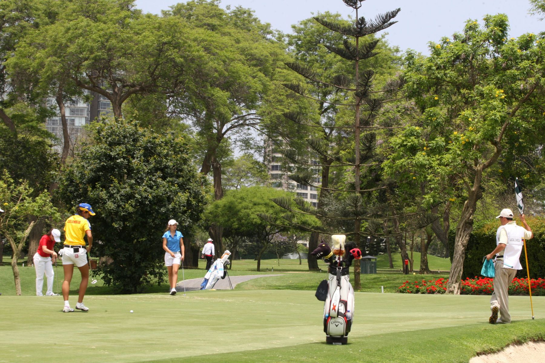 LIMA,PERÚ-19 DE NOVIEMBRE.Competencia de Golf por los Bolivarianos 2013.Foto:ANDINA/Hector Vinces.
