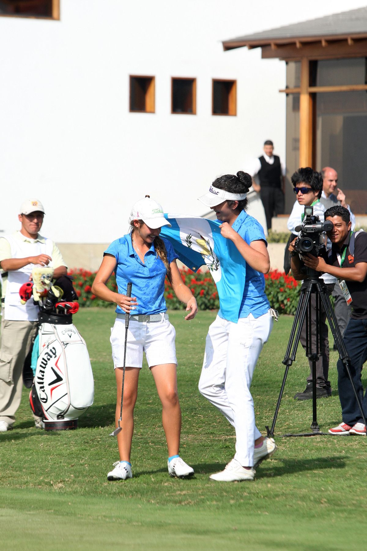 LIMA,PERÚ-19 DE NOVIEMBRE.Lucia Polo de Guatemala gana el oro  en competencia de Golf de  Bolivarianos 2013.Foto:ANDINA/Hector Vinces.