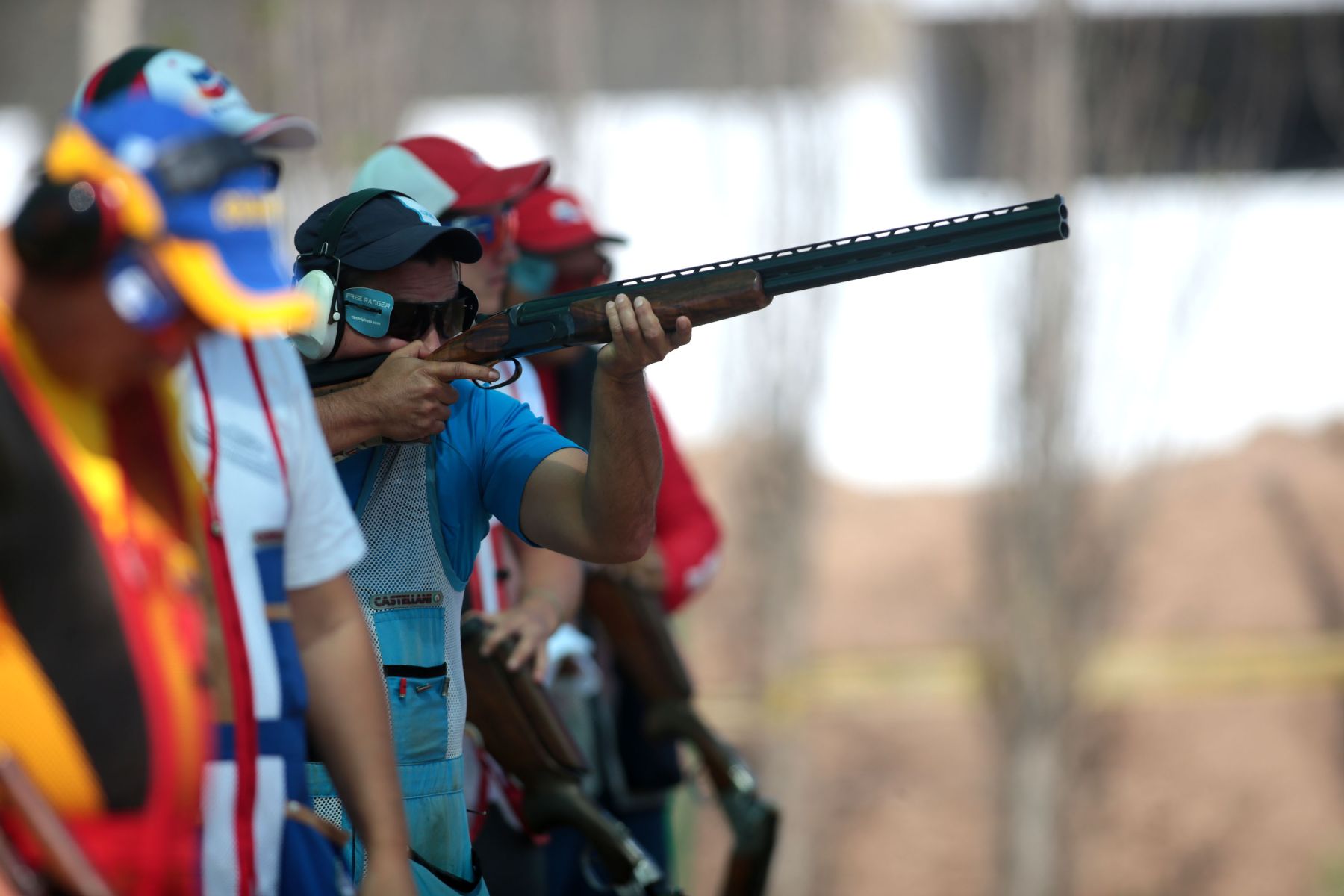 LIMA, PERÚ - NOVIEMBRE 20. Competencia de Tiro en el marco de los Juegos Bolivarianos 2013.  

Foto: ANDINA/Juan Carlos Guzmán Negrini.