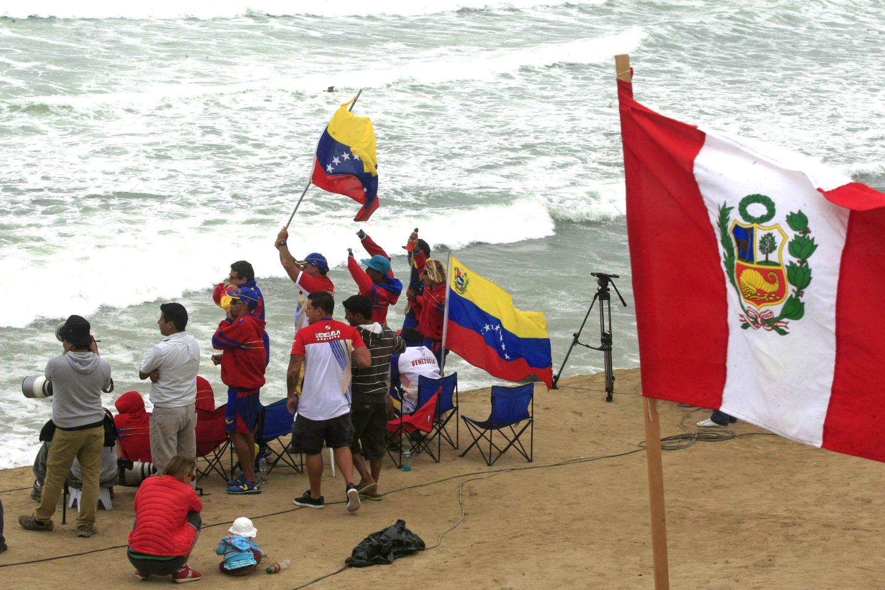 LIMA, PERÚ - NOVIEMBRE 22. Juegos Bolivarianos 2013, Punta Rocas.
Foto: ANDINA/Juan Carlos Guzmán Negrini.