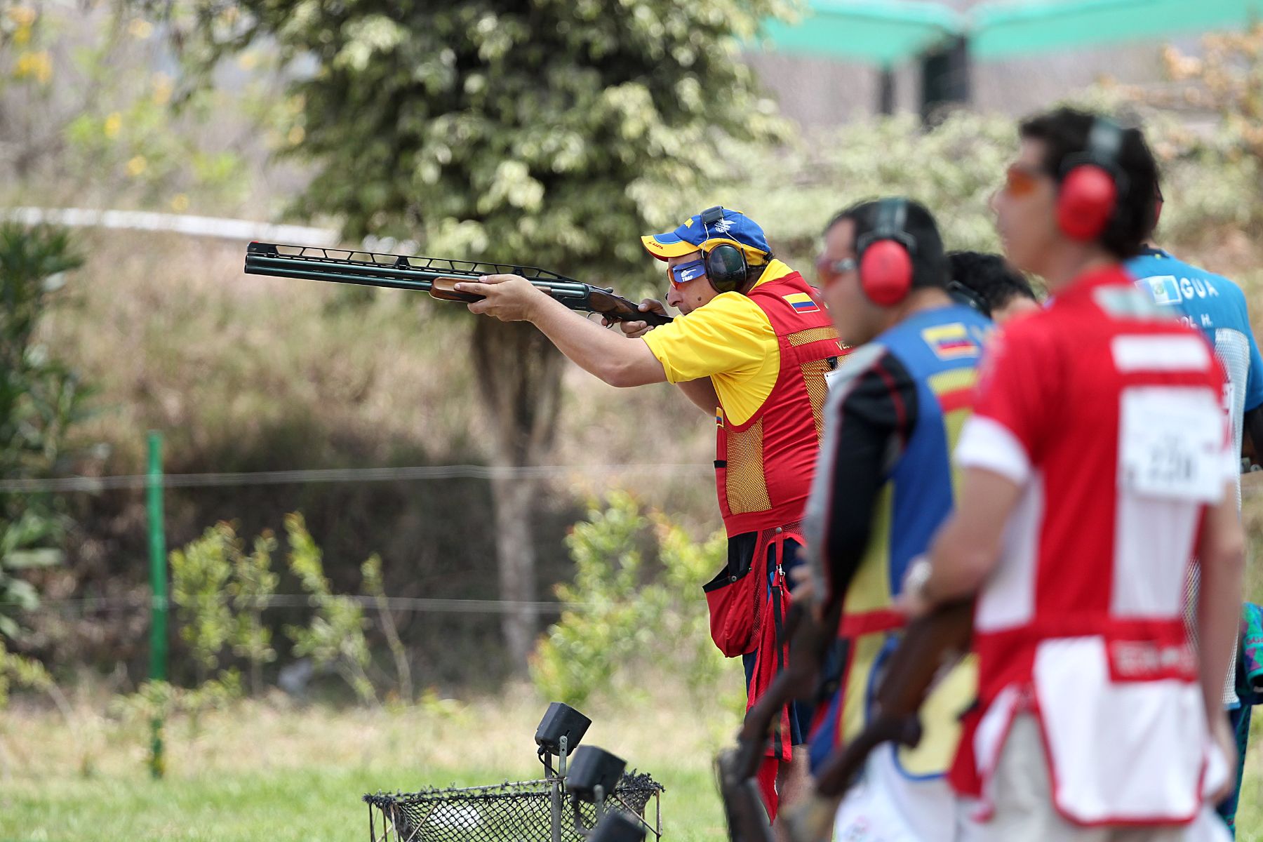 LIMA, PERÚ - NOVIEMBRE 22. Clasificatoria en la disciplina de Tiro de los Juegos Deportivos Bolivarianos. Foto: ANDINA/Marco del Río