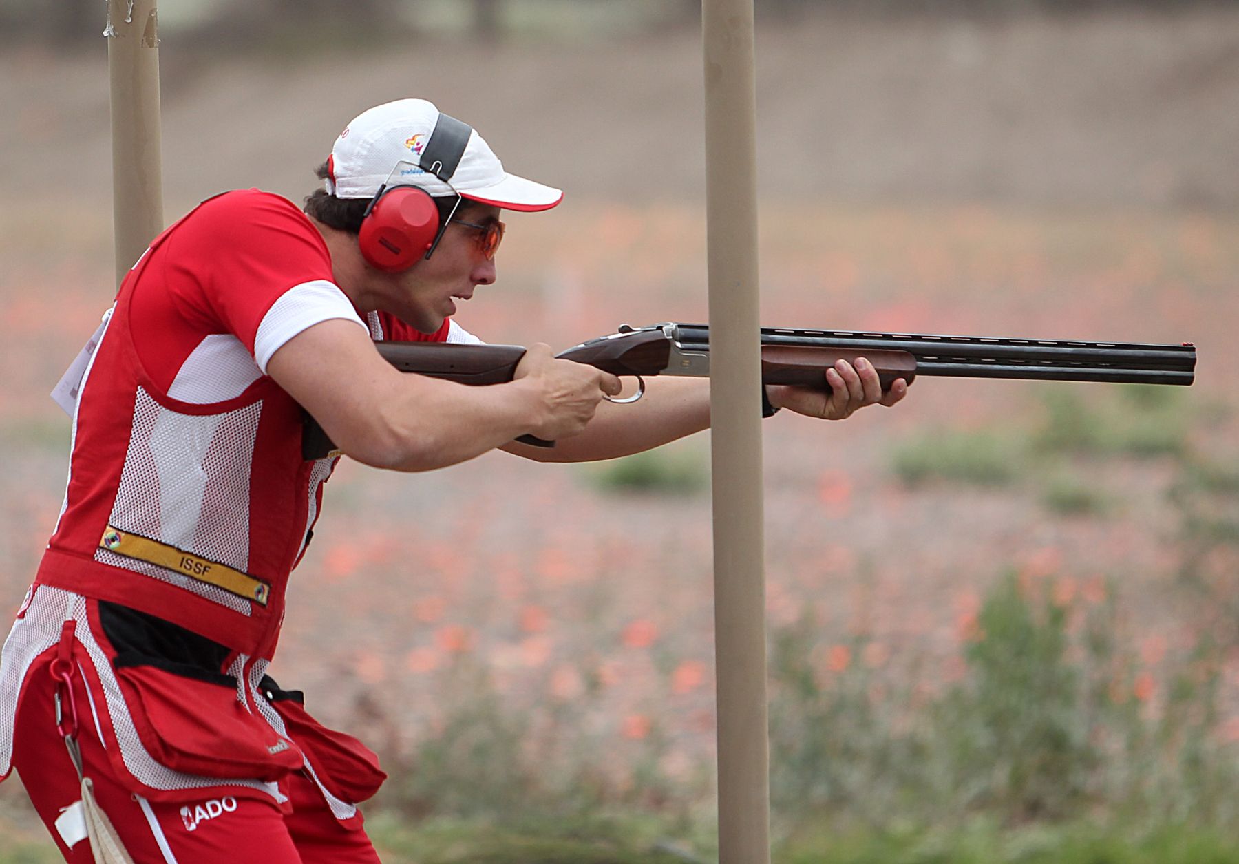 Peruvian sport shooter Nicolas Pacheco Espinosa. Photo: ANDINA/Marco del Río