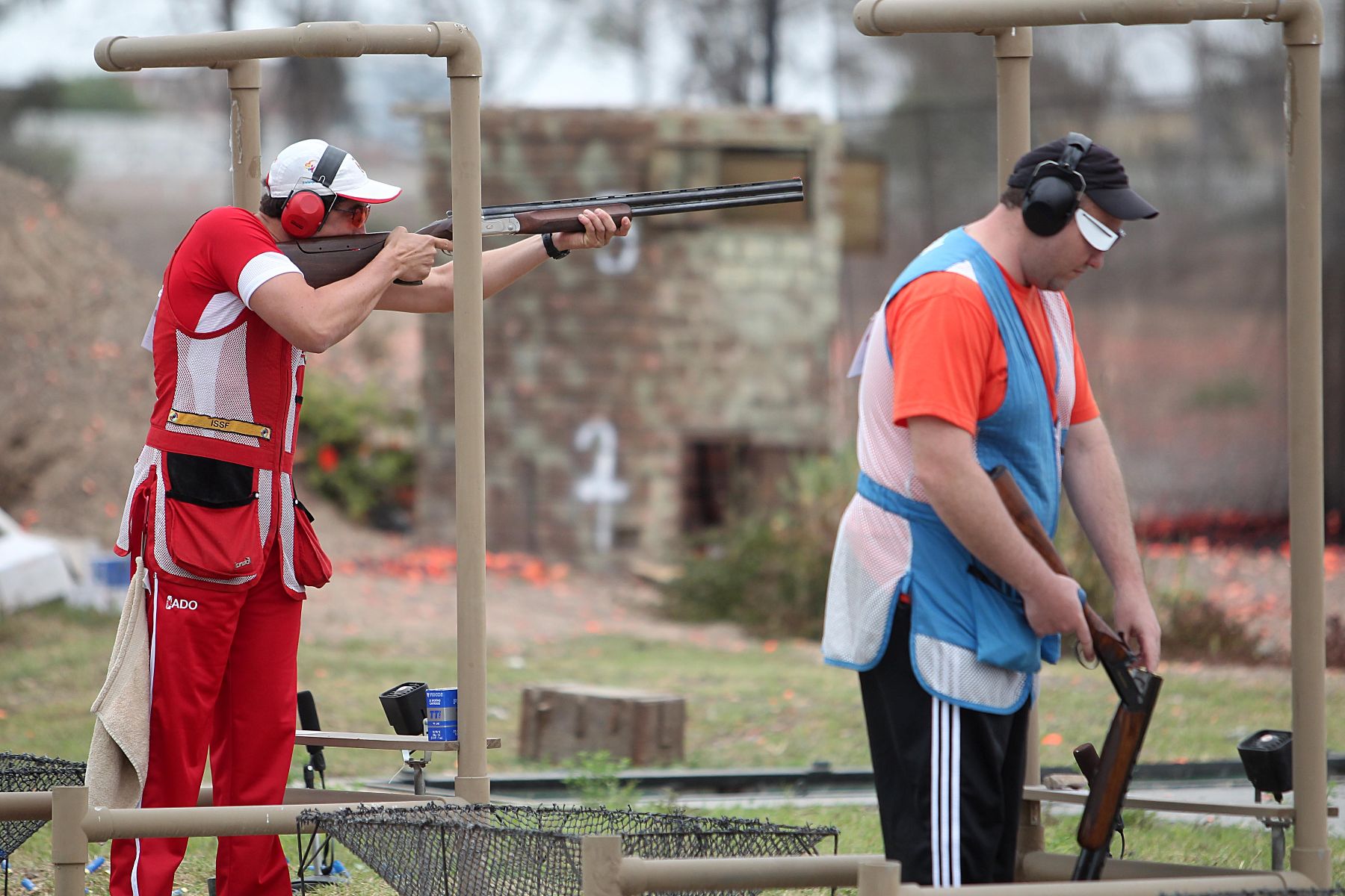 LIMA, PERÚ - NOVIEMBRE 23. Nicolás Pacheco disputa su clasificación en la disciplina de Tiro en los Juegos Deportivos Bolivarianos. Foto: ANDINA/Marco del Río
