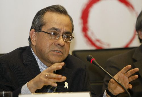 LIMA,PERU-NOVIEMBRE 25.Ministro de Educación , Jaime Saavedra Chanduví en día de basta de Violencia contra la mujer Foto: ANDINA/Norman Córdova