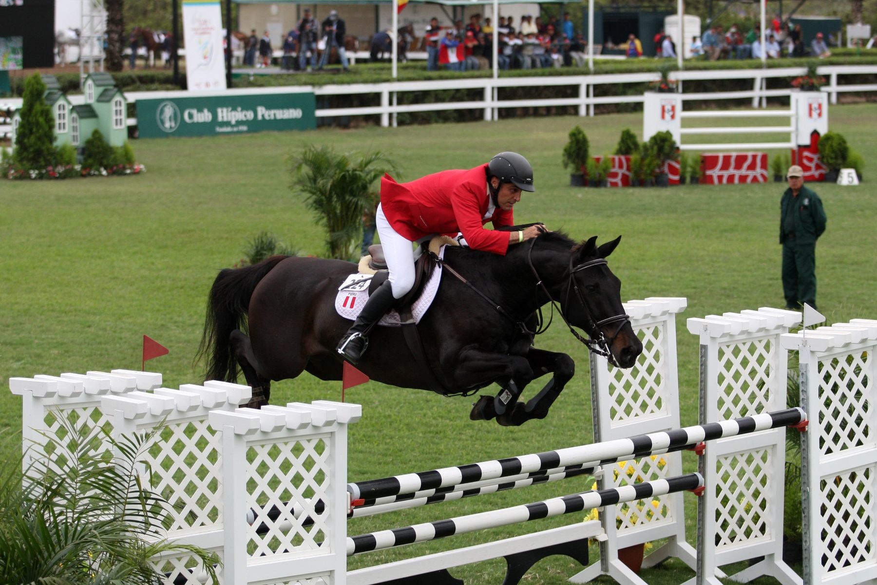 LIMA, PERÚ - NOVIEMBRE 28. Competencia de equitación en los Juegos Deportivos Bolivarianos. Foto: ANDINA/Marco del Río