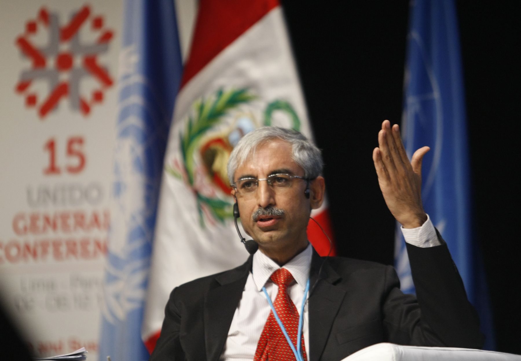 LIMA, PERÚ - DICIEMBRE 04  President of Foundation for MSME Clusters- India Mukesh Gulatí, participa en la Conferencia General de la Organización de las Naciones Unidas para el Desarrollo Industrial (Onudi).Foto: ANDINA/Norman Córdova