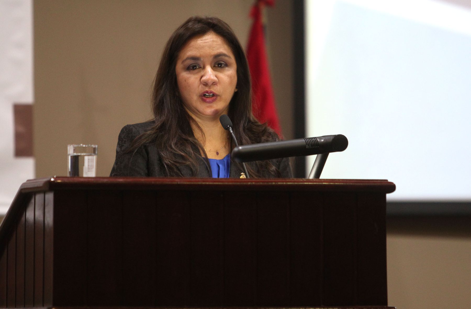 Peruvian Vice President Marisol Espinoza. Photo: ANDINA