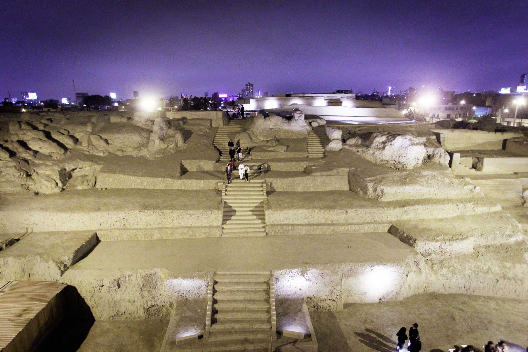 Así luce ahora la huaca Huantille de Magdalena del Mar que podrá ser visitada de noche. Foto: Andina/Difusión