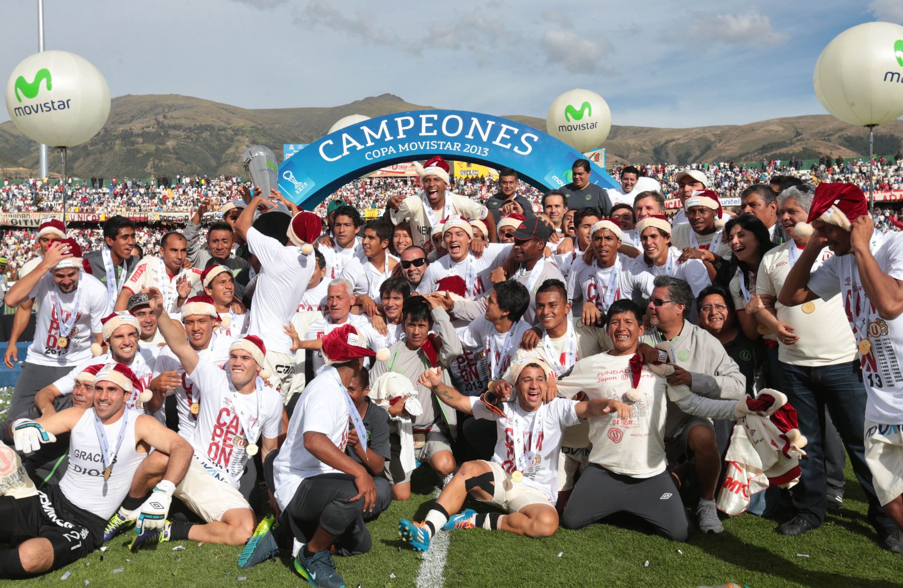 HUANCAYO,PERÚ-DICIEMBRE.Universitario de Deportes  campeón nacional 2013.Foto: ANDINA/archivo