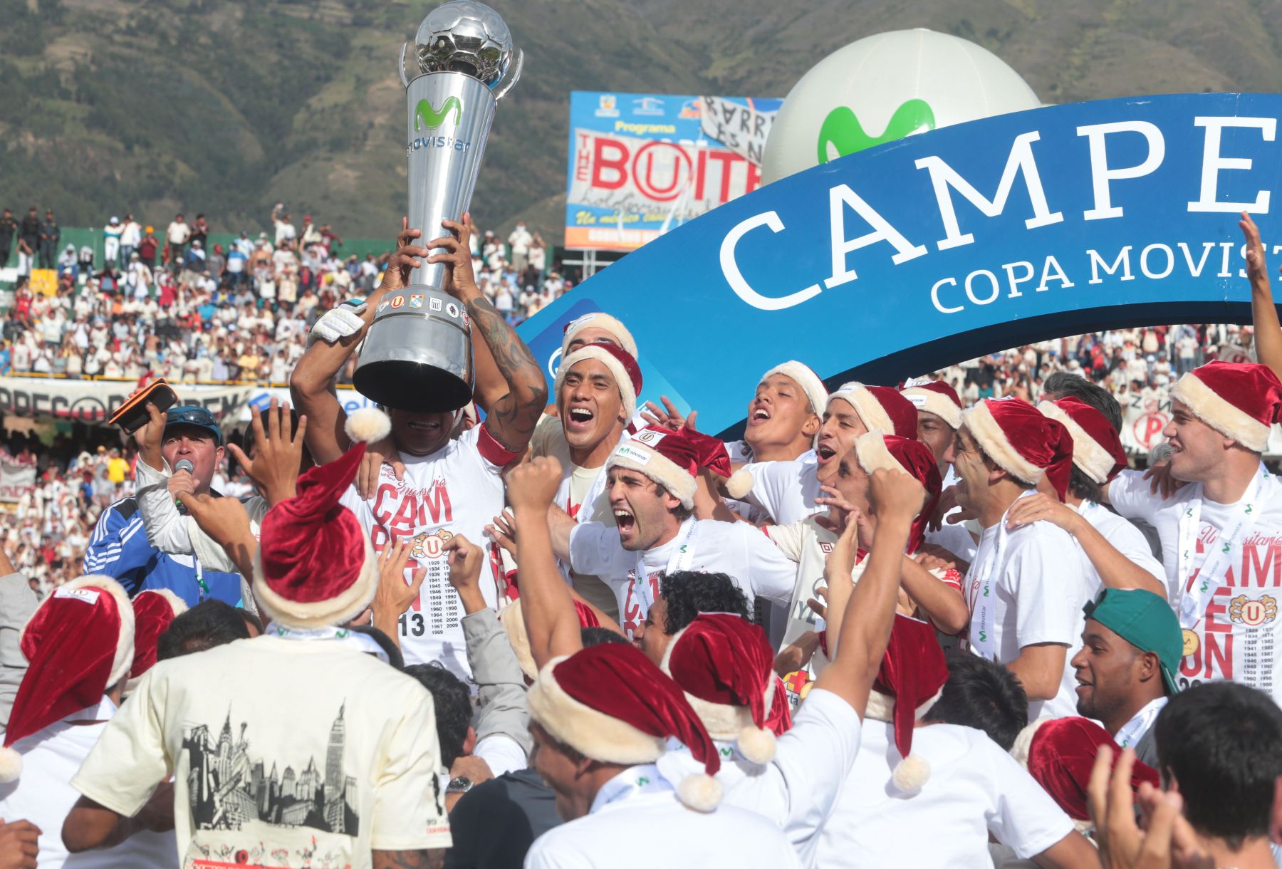 HUANCAYO,PERÚ-DICIEMBRE.Universitario de Deportes  campeón nacional 2013.Foto: ANDINA/archivo