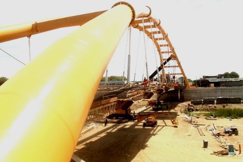 Trabajos en puente San Miguel en Piura presentan avance del 95%. Foto: ANDINA/Difusión.