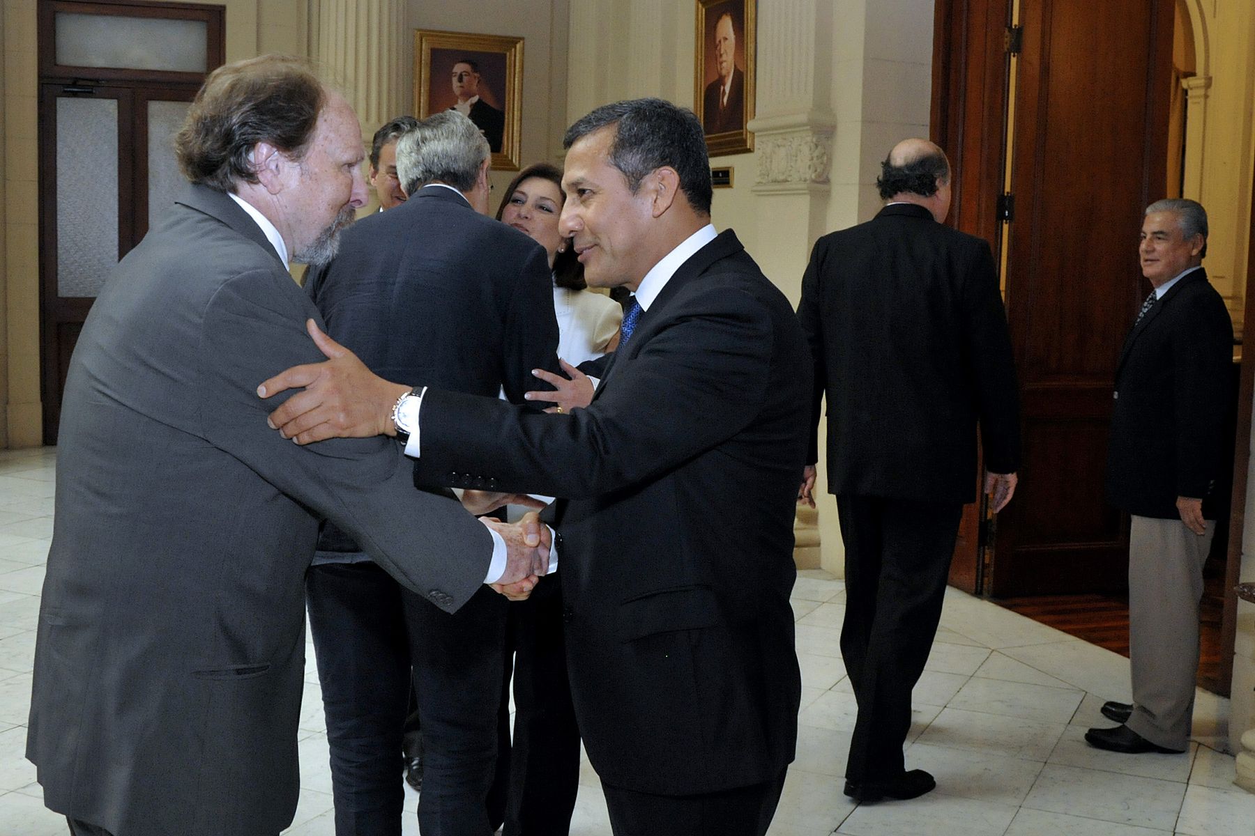 LIMA, PERÚ - ENERO 17. Jefe de Estado sostiene reunión con líderes políticos para informarles sobre la agenda de trabajo del Poder Ejecutivo frente al próximo fallo de la Corte de La Haya.

Foto: Presidencia.