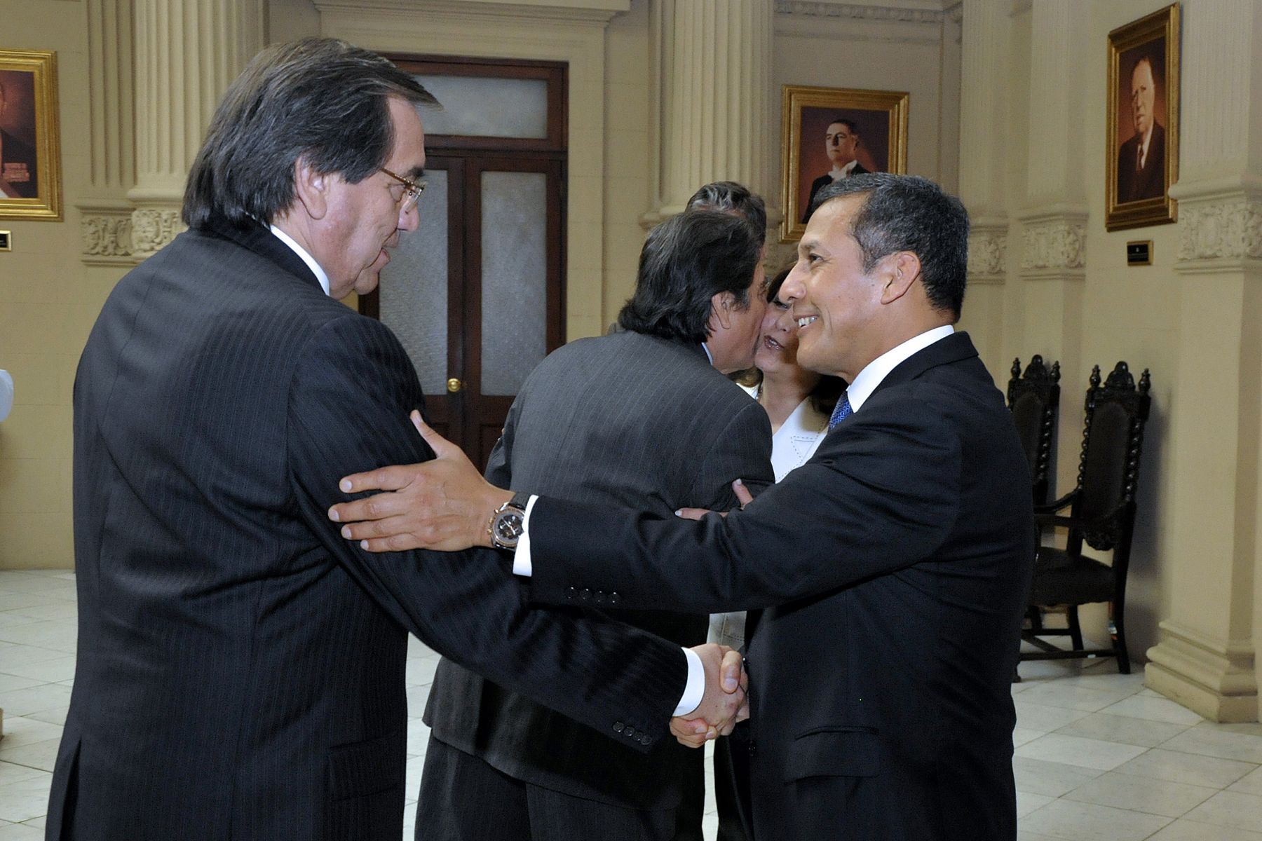 LIMA, PERÚ - ENERO 17. Jefe de Estado sostiene reunión con líderes políticos para informarles sobre la agenda de trabajo del Poder Ejecutivo frente al próximo fallo de la Corte de La Haya.

Foto: Presidencia.