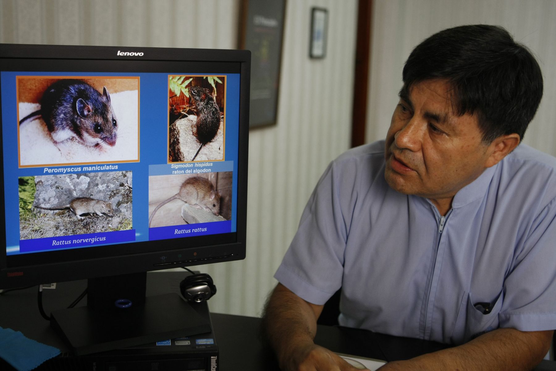 Director del INS César Cabezas informa sobr casos de Hantavirus detectados en Lima. ANDINA/Norman Córdova