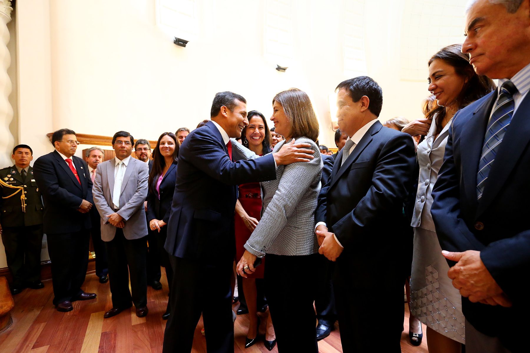 LIMA,PERU ENERO 27. Mensaje a la Naciòn del Presidente de la Republica Ollanta Humala Tasso,en torno al fallo de la Haya.

Foto: Andina/Prensa Presidencia