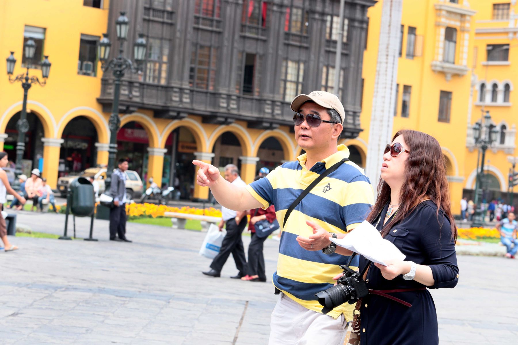 Turistas en Lima.Foto: ANDINA/Carlos Lezama