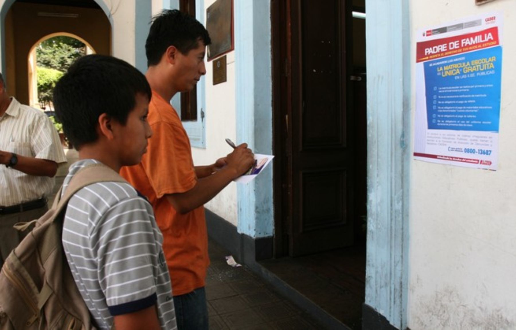 Defensoría supervisará el proceso de matrícula escolar en Piura. ANDINA/archivo