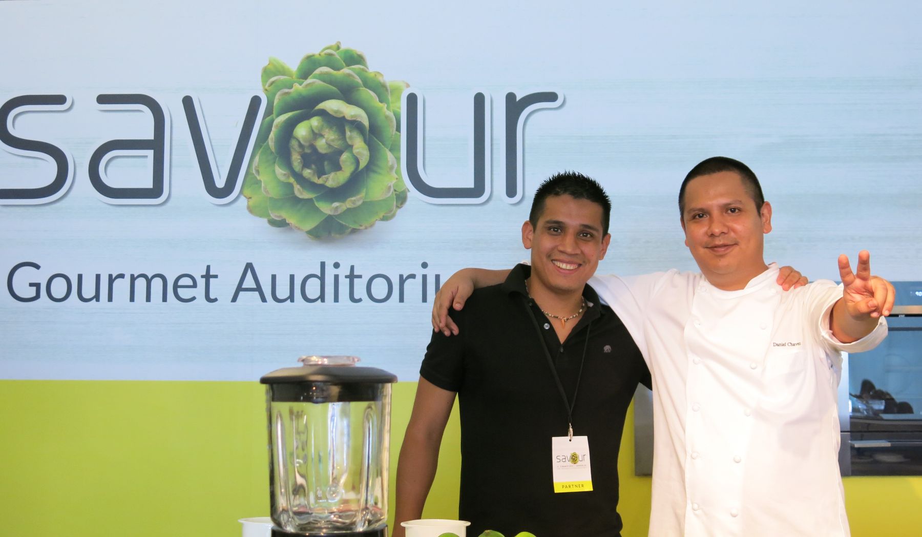 Peruvian chefs Daniel Chavez and Antonio Benites.