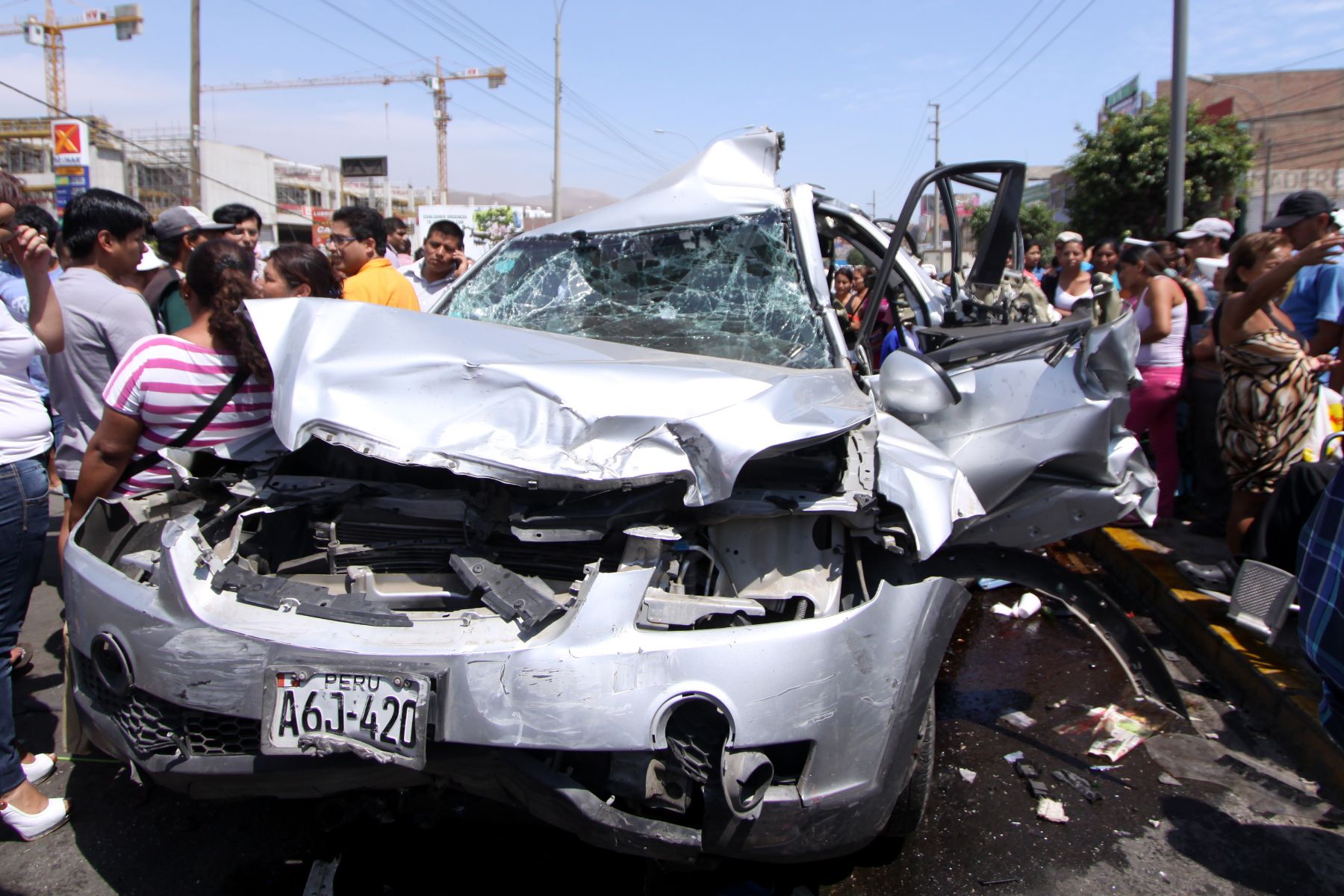 Accidente de tránsito. Foto: ANDINA/Melina Mejia