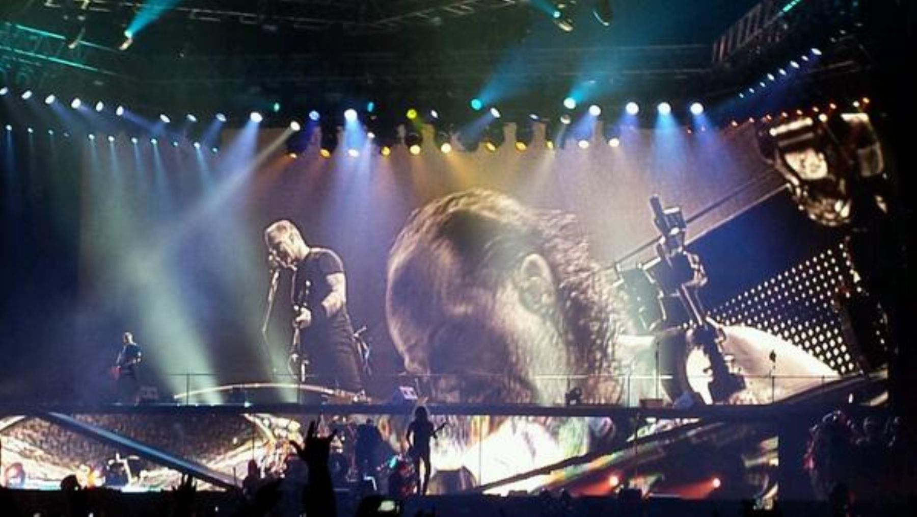 Concierto de Metallica. Foto: Twitter  Félix Paz.