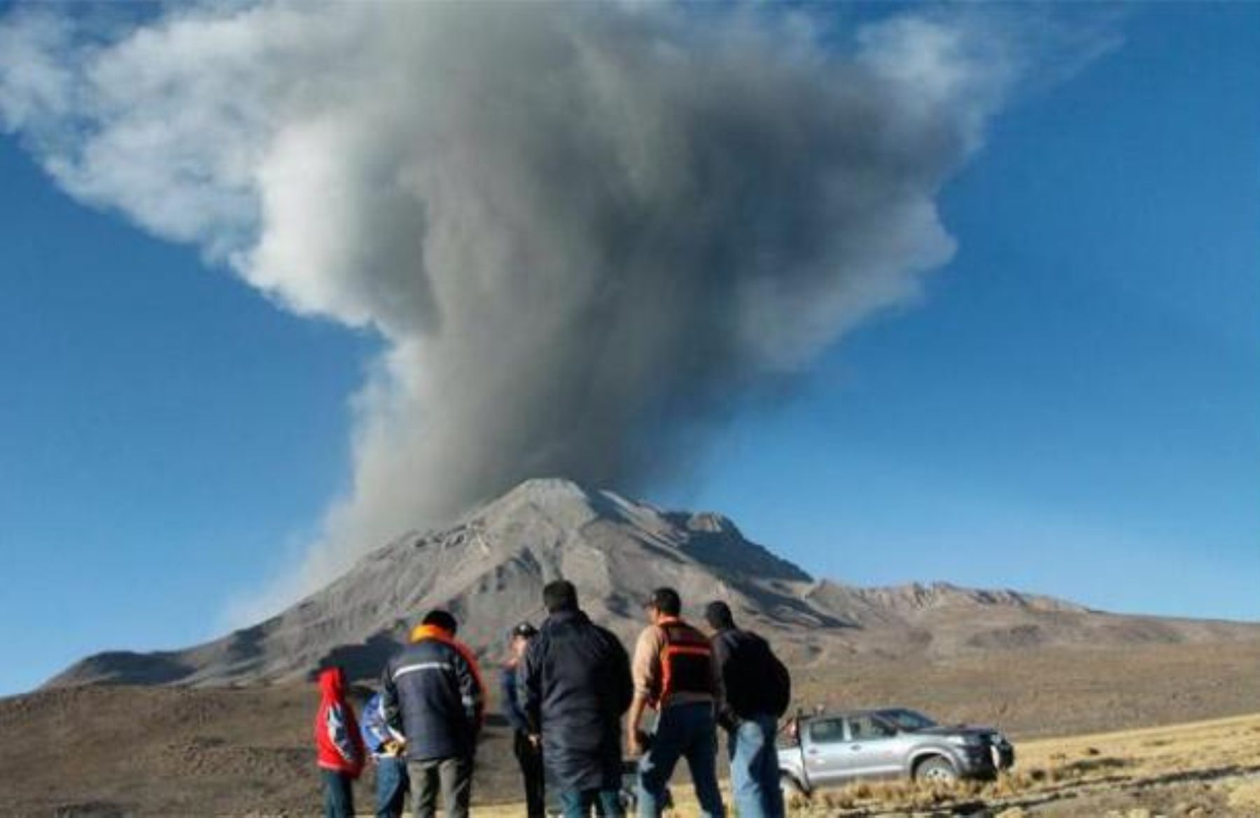 Ubinas volcano, in south-eastern Peru