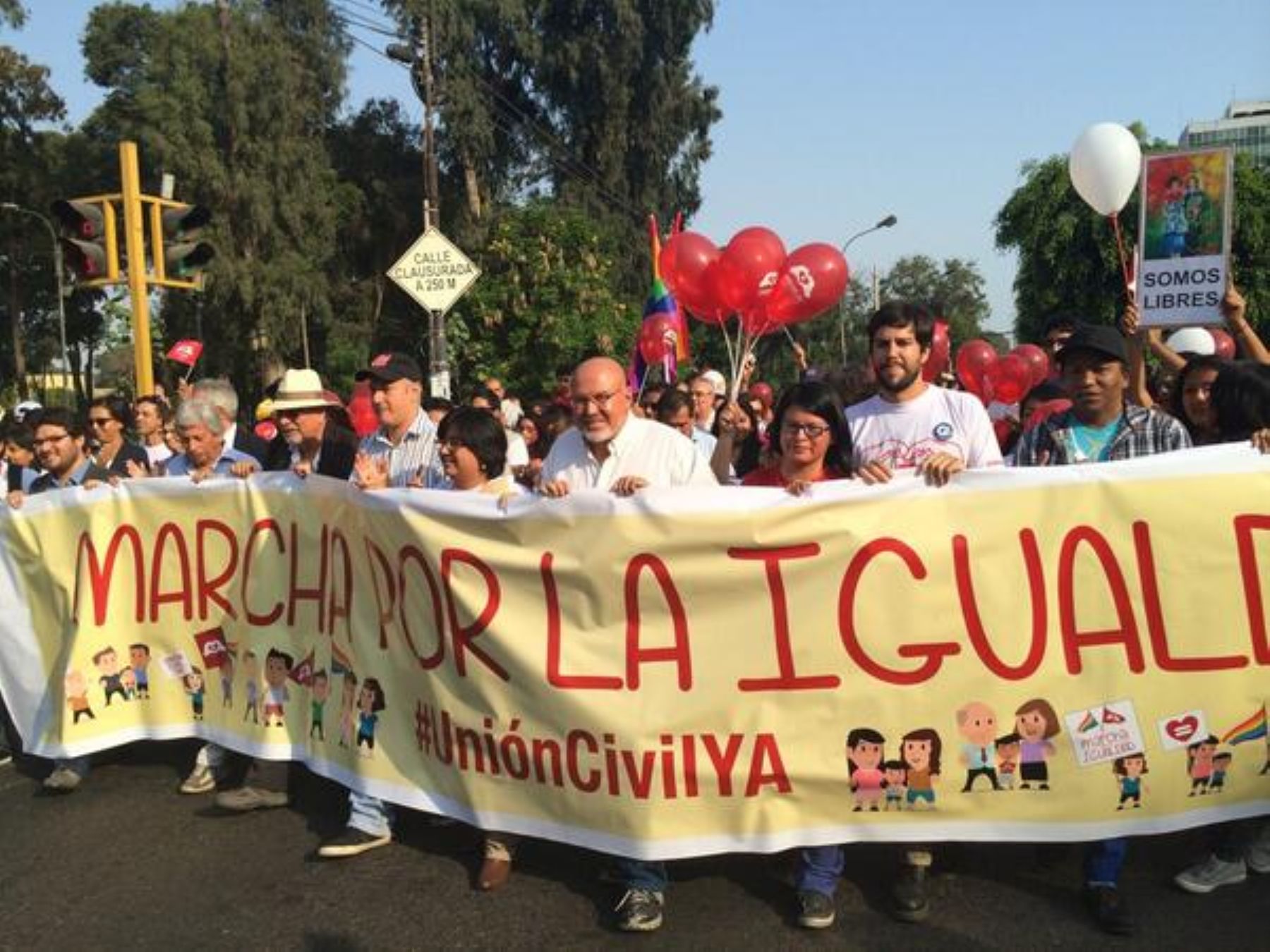 Marcha por Unión Civil recorre Centro de Lima. Foto: @esthervargasc