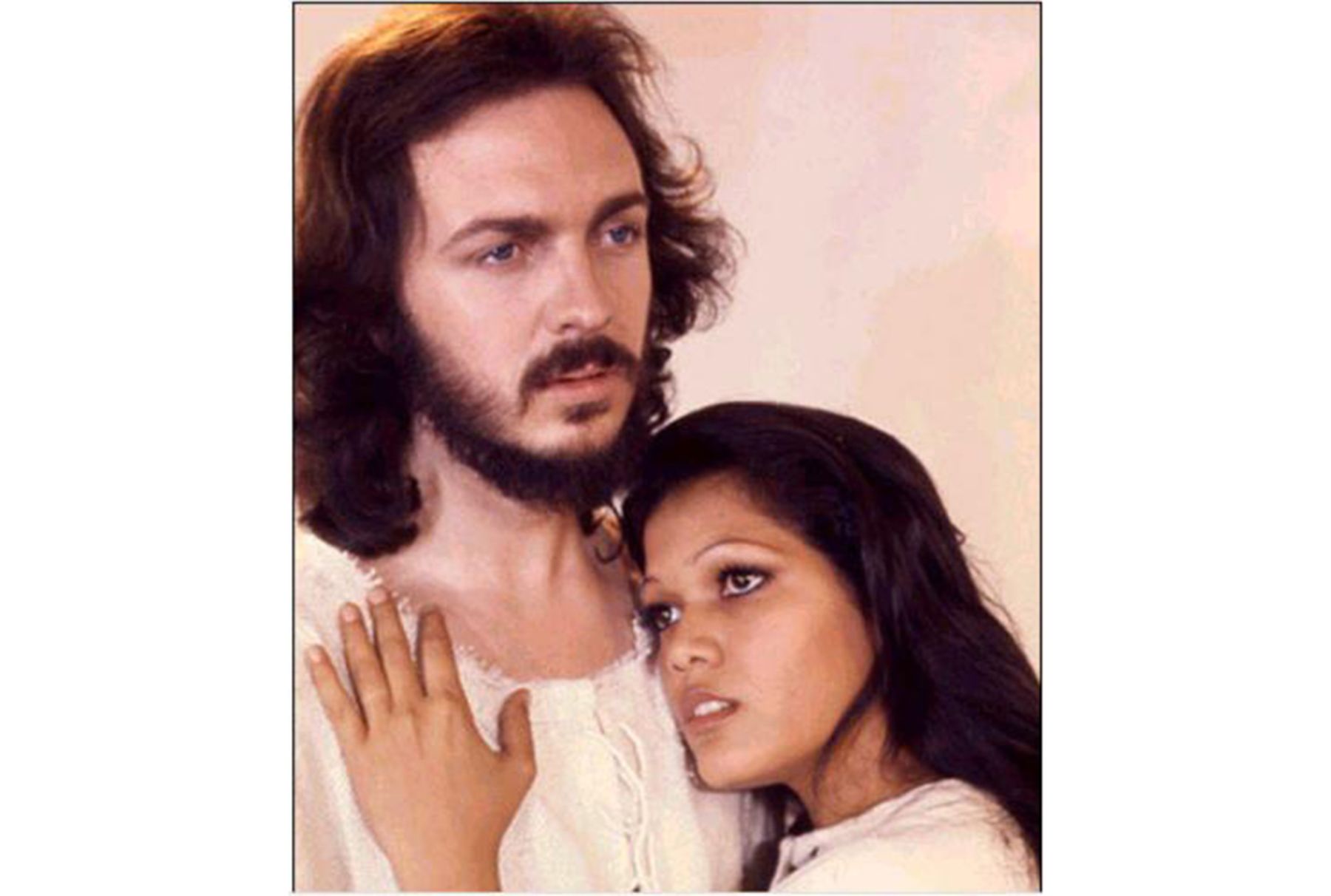 Angela Carrasco y Camilo Sesto cuando protagonizaron la ópera rock Jesucristo Superstar