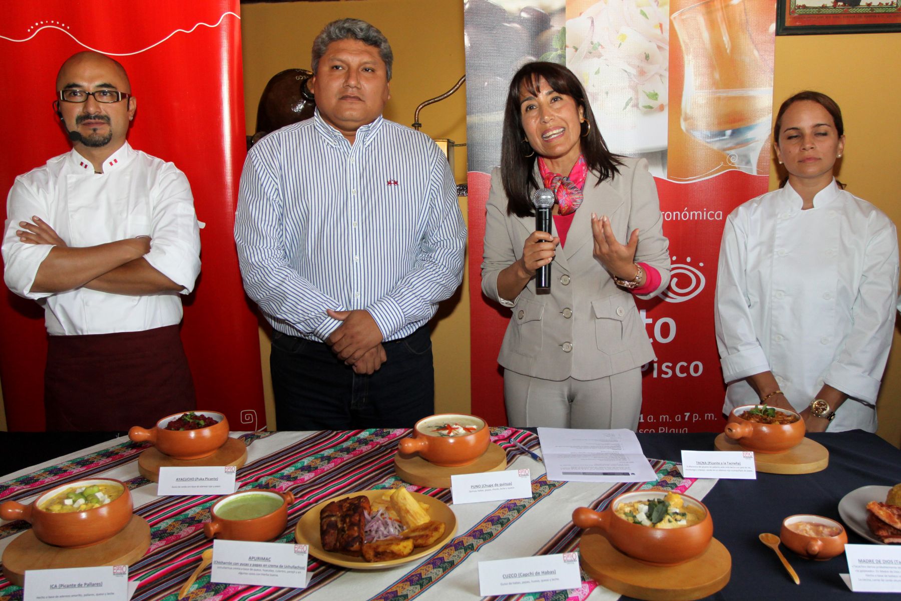 LIMA PERÚ, ABRIL 21. La Ministra de Comercio Exterior y Turismo, Magaly Silva, lanza Perú mucho Gusto, Pisco.  Foto: ANDINA/Melina Mejia