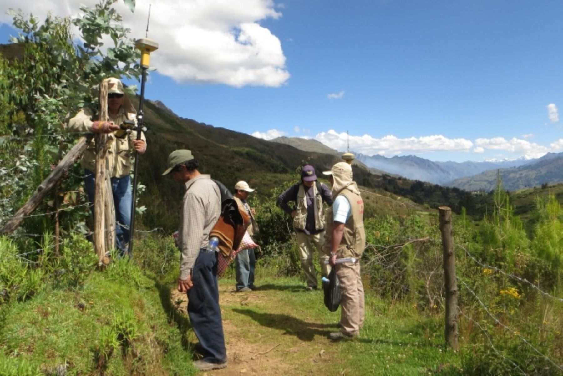 El equipo técnico del Proyecto Qhapaq Ñan realizó trabajos para la protección del Camino Inca en el Callejón de Conchucos, en Áncash.,