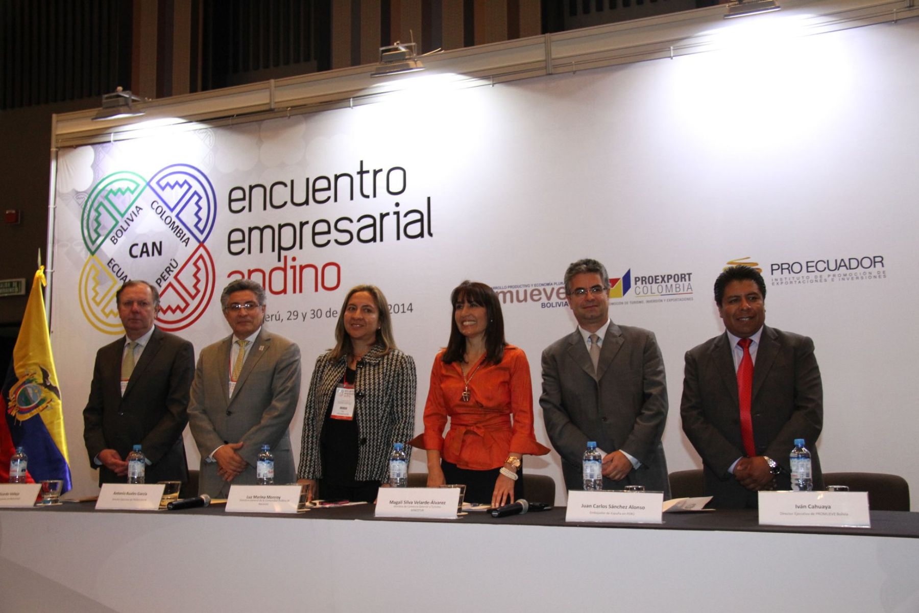 Ministra de Coemrcio Exterior y Turismo, Magali Silva , naugura Encuentro Empresarial Andino. Foto: Mincetur