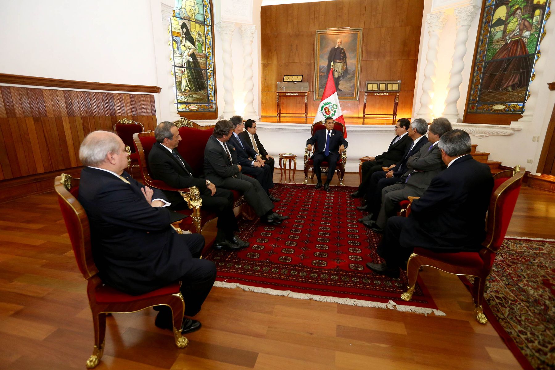 Presidente Humala encabezó en Palacio de Gobierno Consejo de Estado con las más altas autoridades del país y ministros.