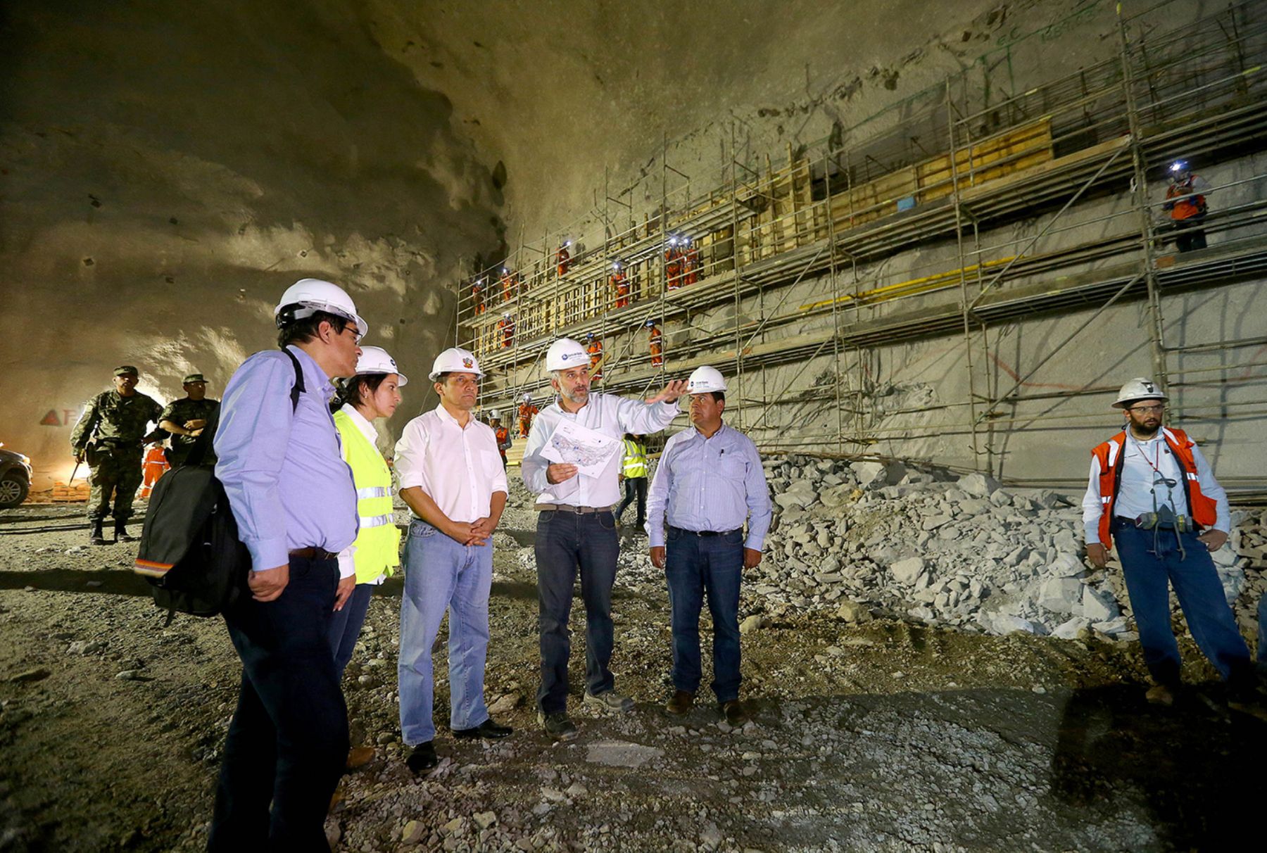 Jefe del Estado inspeccionó obras en hidroeléctrica “Cerro del Águila” |  Noticias | Agencia Peruana de Noticias Andina
