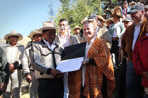Entrega de la declaración de patrimonio inmaterial de la humanidad del puente Q’eswachaka