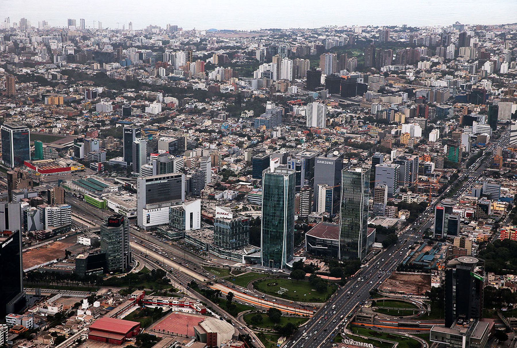 Panoramic view of the Peruvian capital Lima. Photo: ANDINA/Carlos Lezama